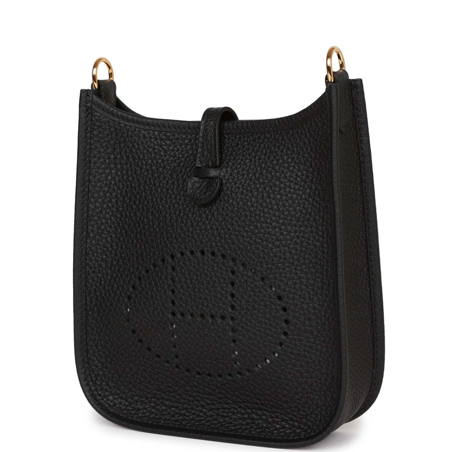 Hermes Evelyne TPM Black Clemence Gold Hardware