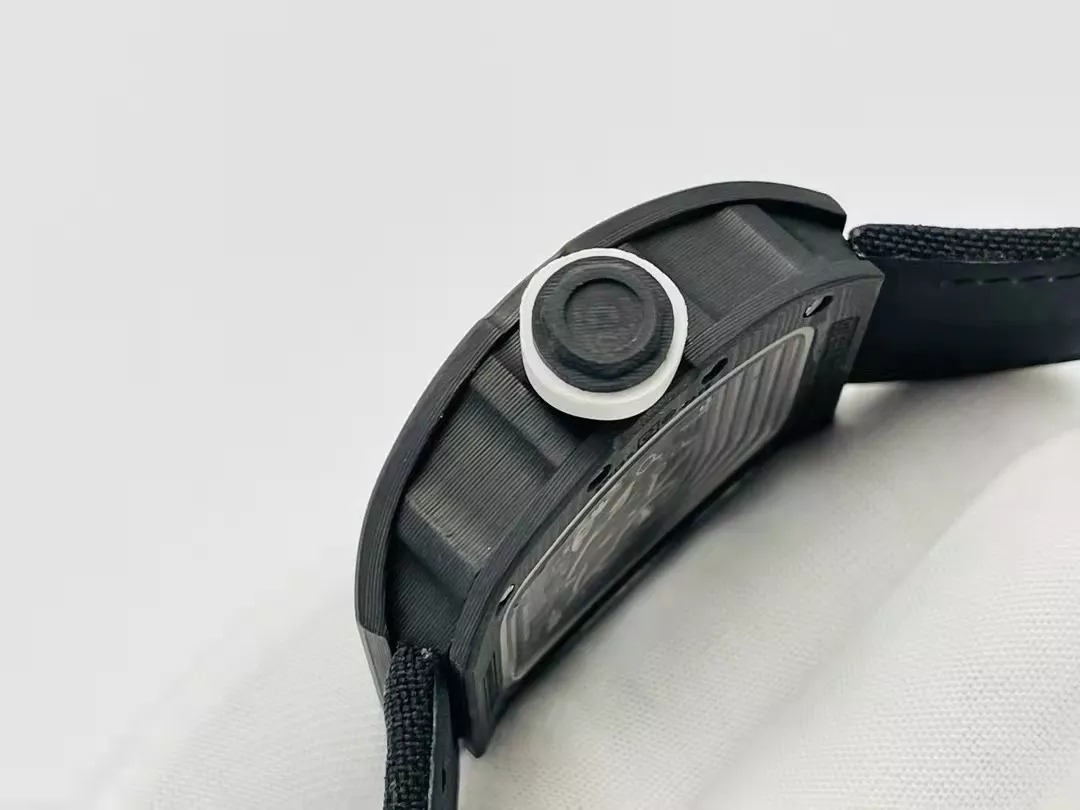 RM055 Skeleton Dial Black Bezel Black Canvas Strap RMS RMUL2