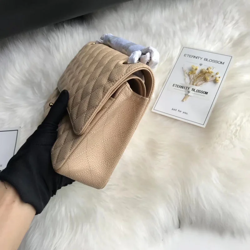 Chanel Caviar Calfskin Class-Flap Bag A01112