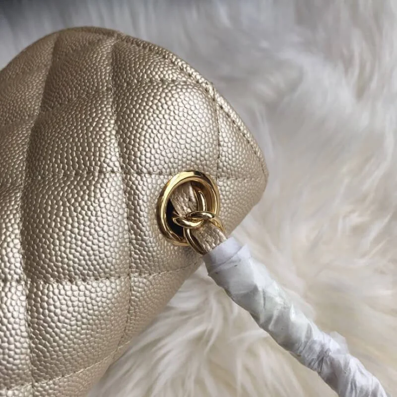 Chanel Caviar Calfskin 20Cm Class-Flap Bag 1116