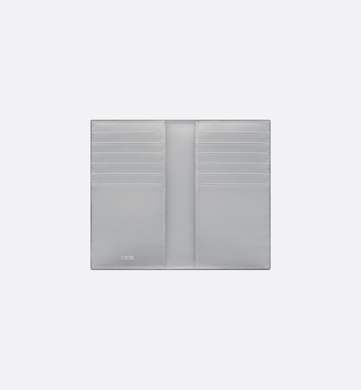 Long Bifold Card Holder Gray CD Diamond Canvas