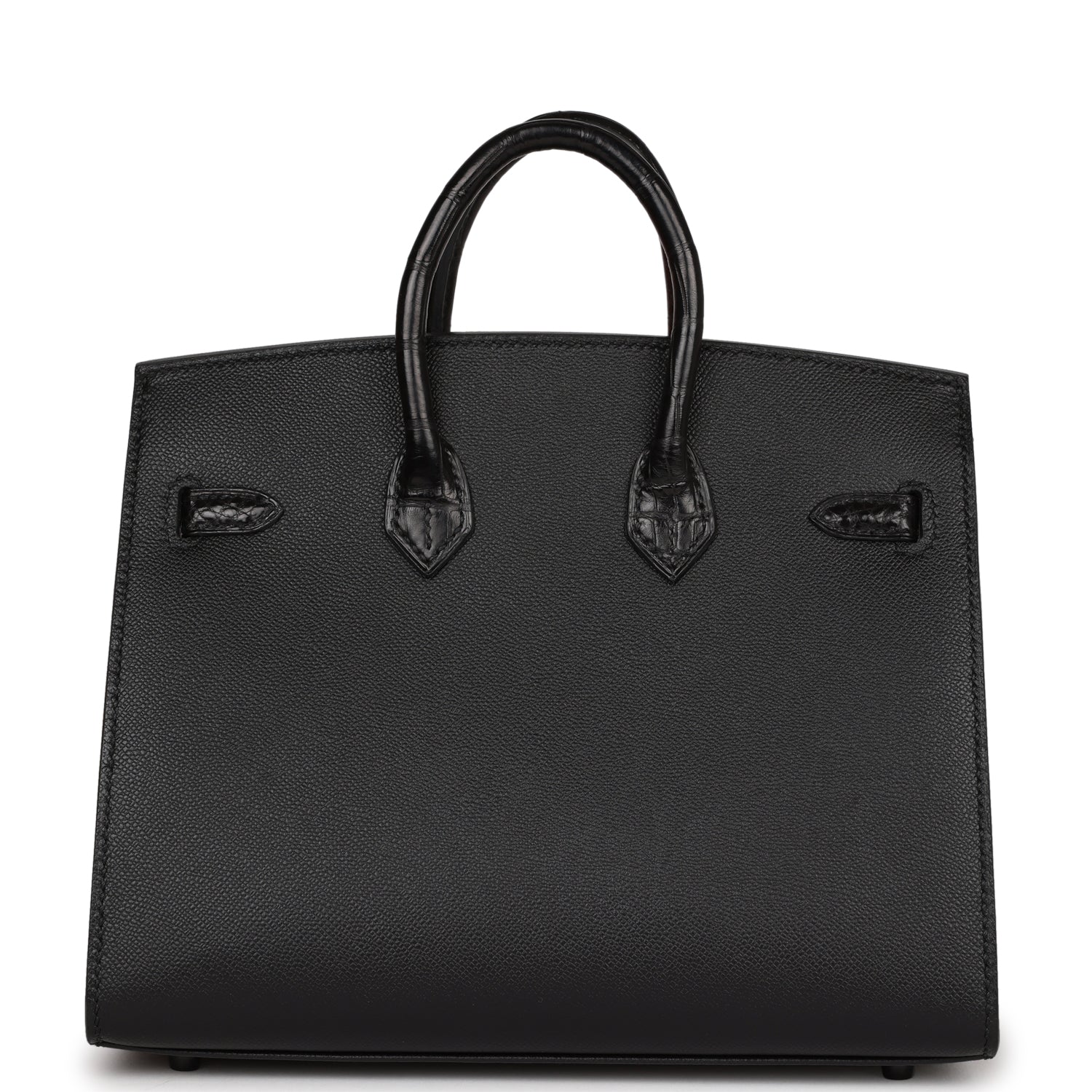 Hermes Sac Faubourg Birkin 20 So Black Matte Alligator Black Hardware
