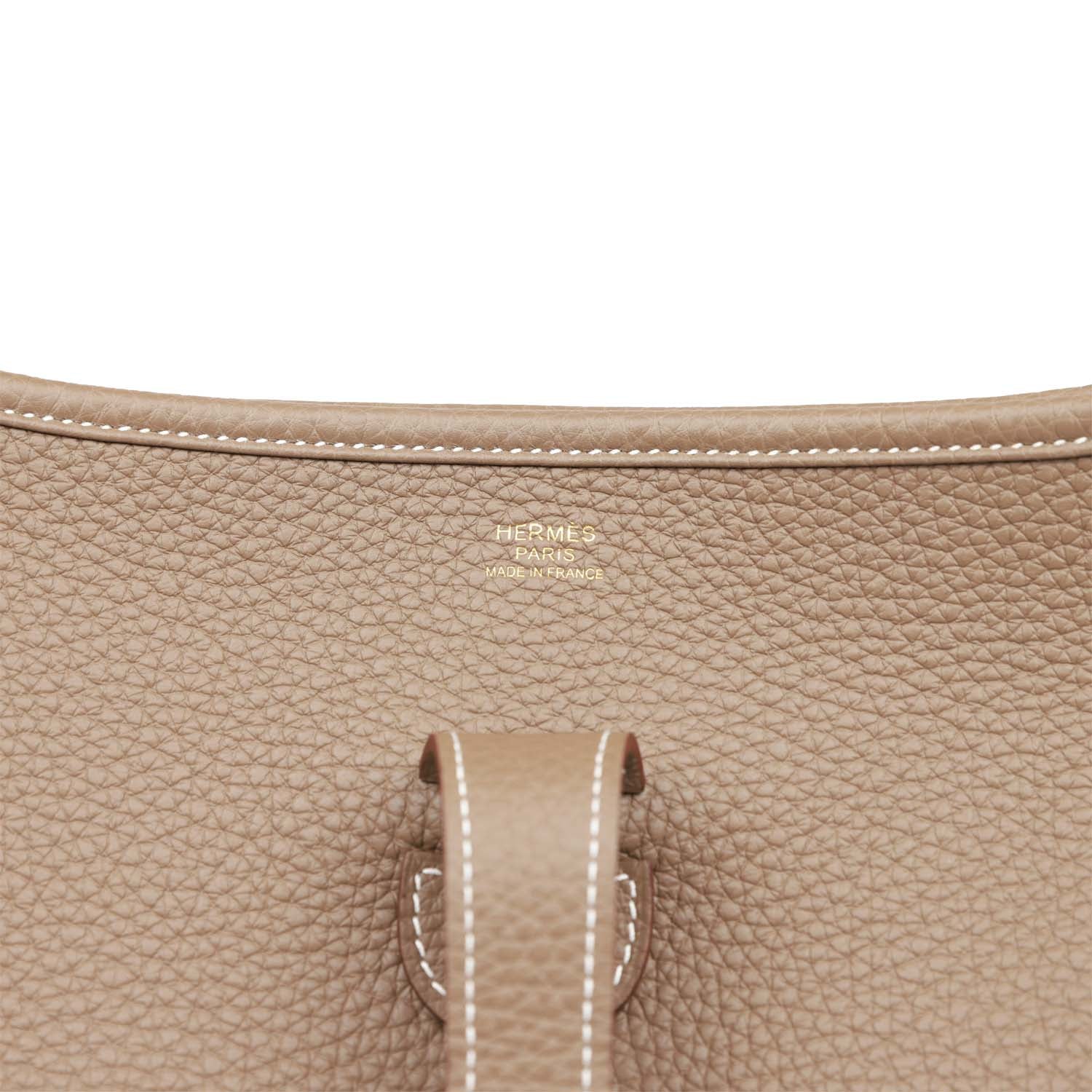 Hermes Evelyne III GM Etoupe Clemence Gold Hardware