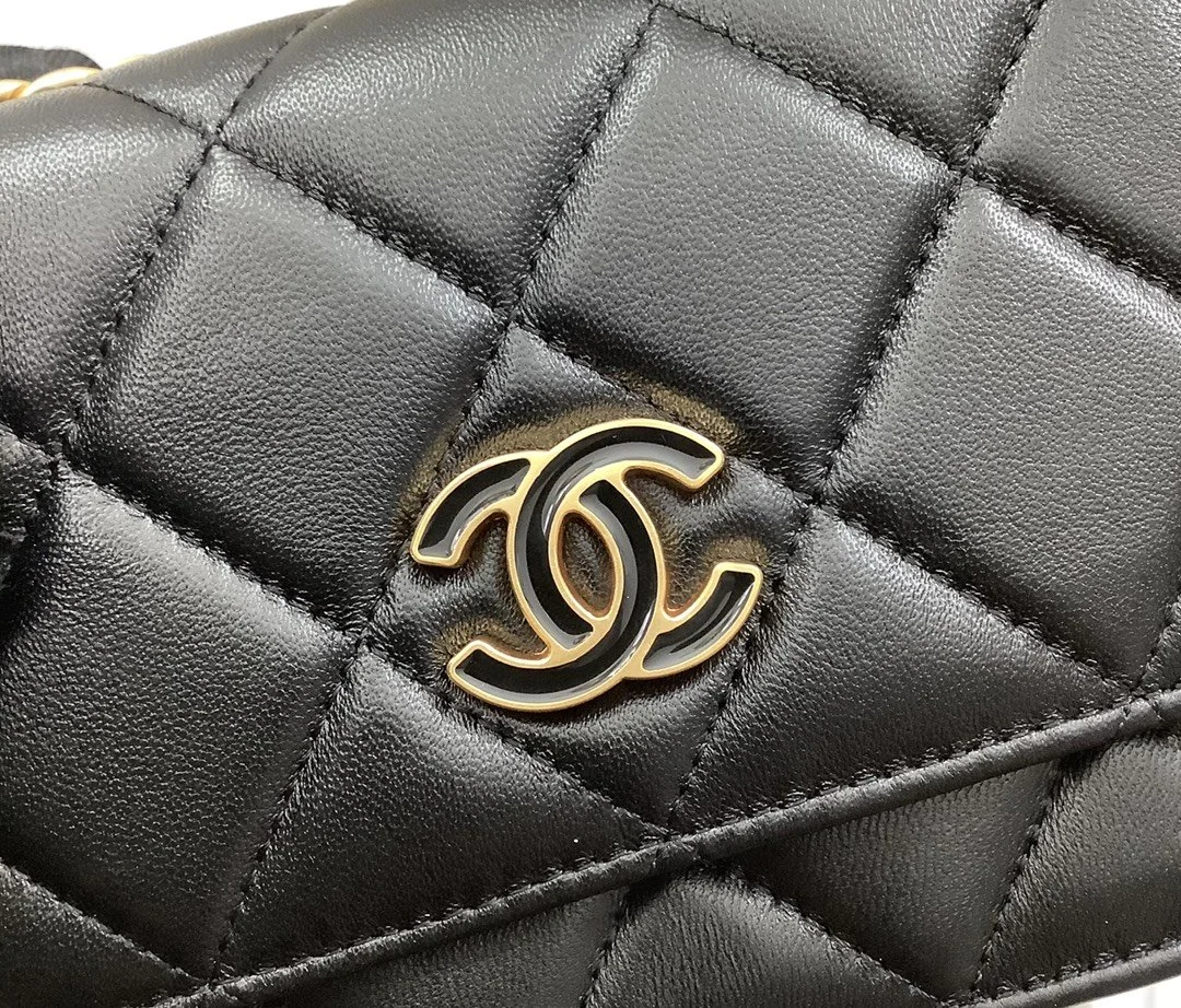 Chanel Spring And Summer 22C Black For Women, Women’s Bags 6.1in/15.5cm
