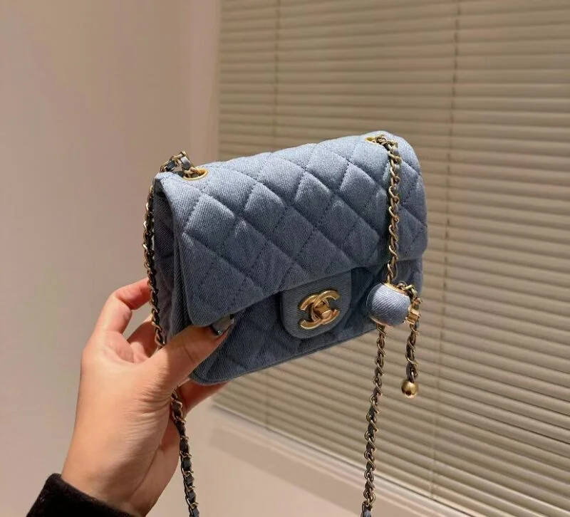 Chanel Velvet With Strass Charm Strap As1786 Mini Flap Bag