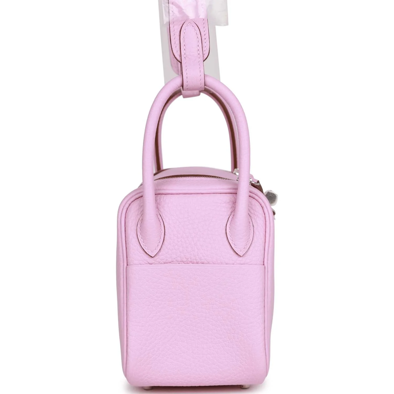 Hermes Mini Lindy Mauve Sylvestre Clemence Palladium Hardware