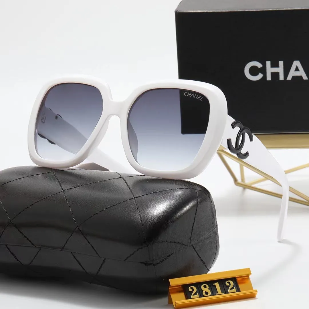 6-color fashion double C letter sunglasses