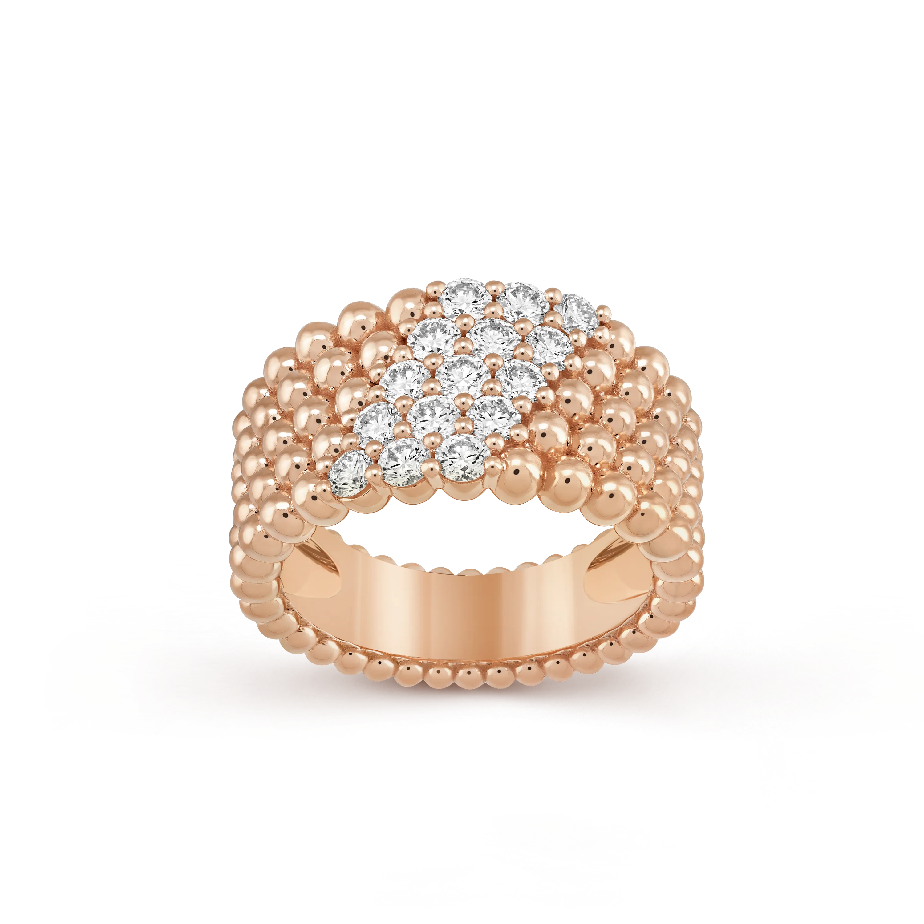 Perlée diamonds ring