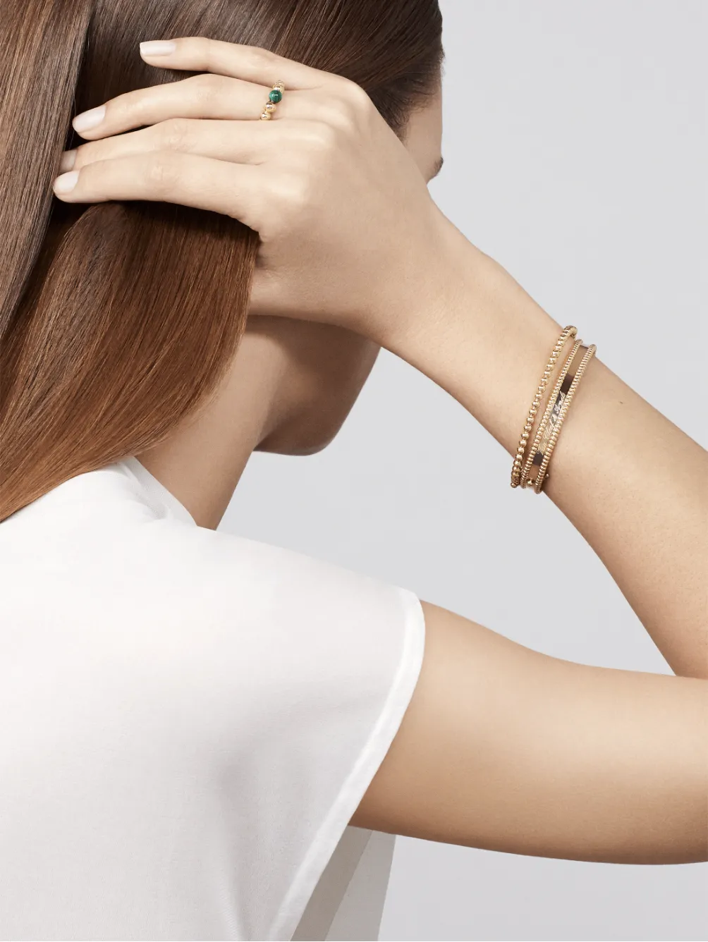 Perlée pearls of gold bracelet, medium model