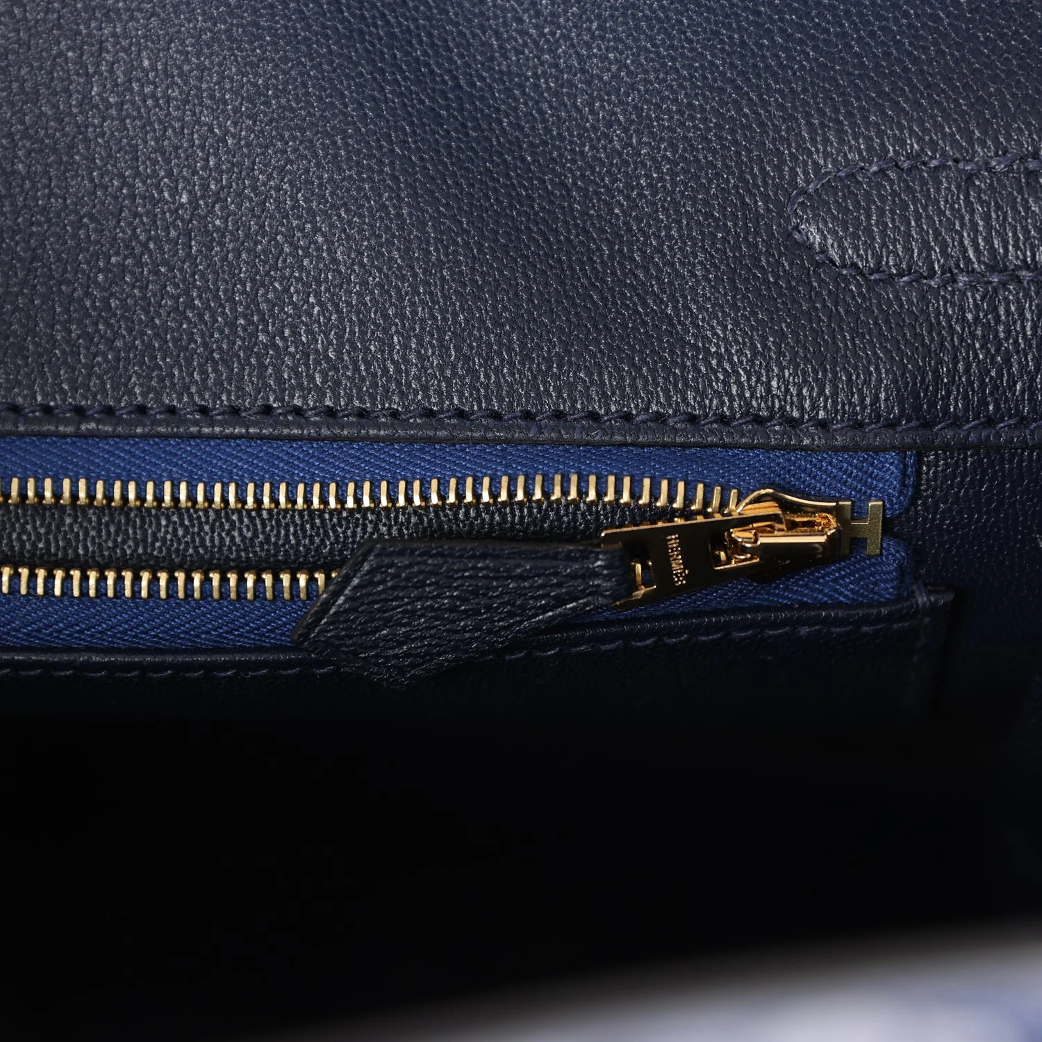 Hermes Birkin 25 Bleu Saphir Matte Alligator Gold Hardware