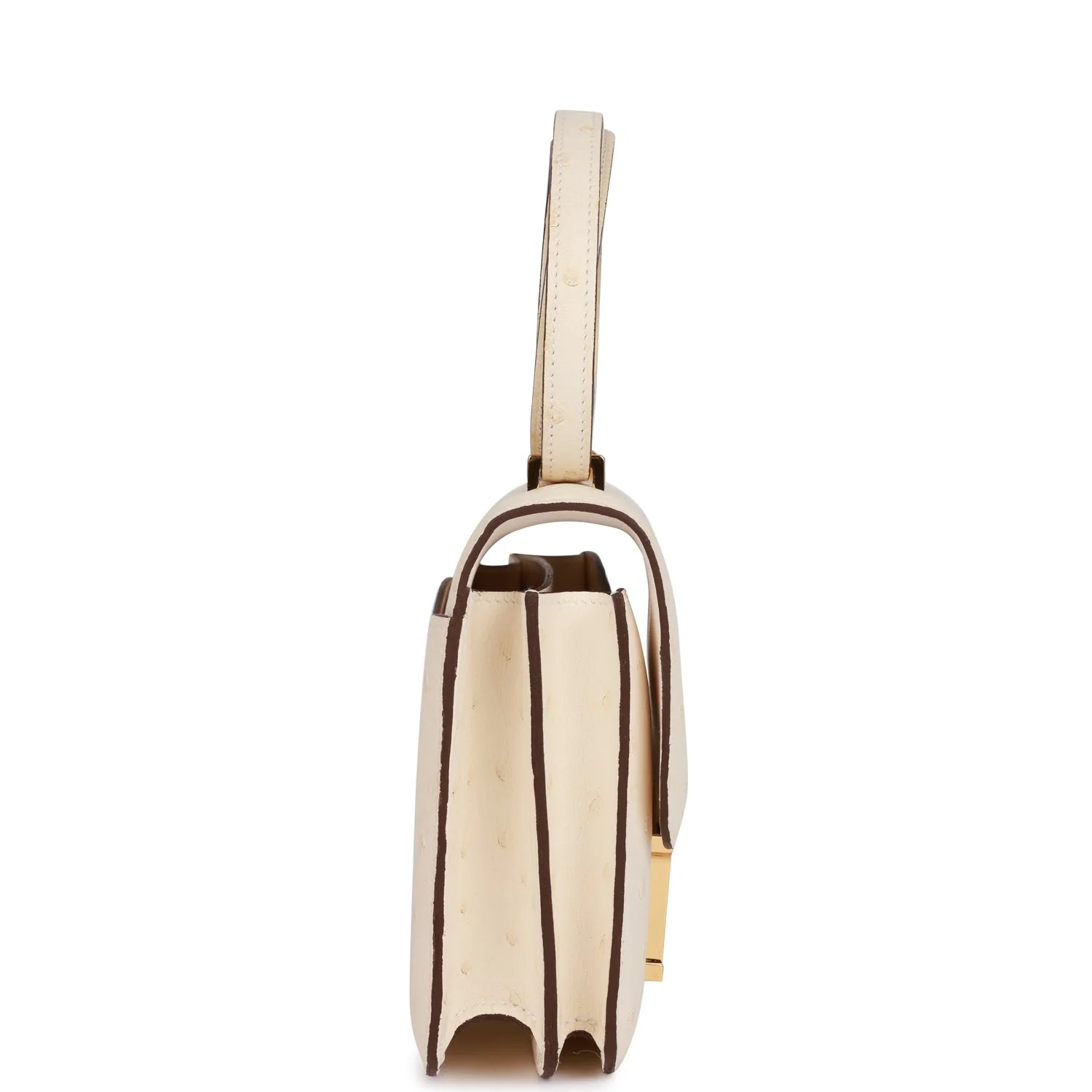 Hermes Constance 18 Nata Ostrich Gold Hardware