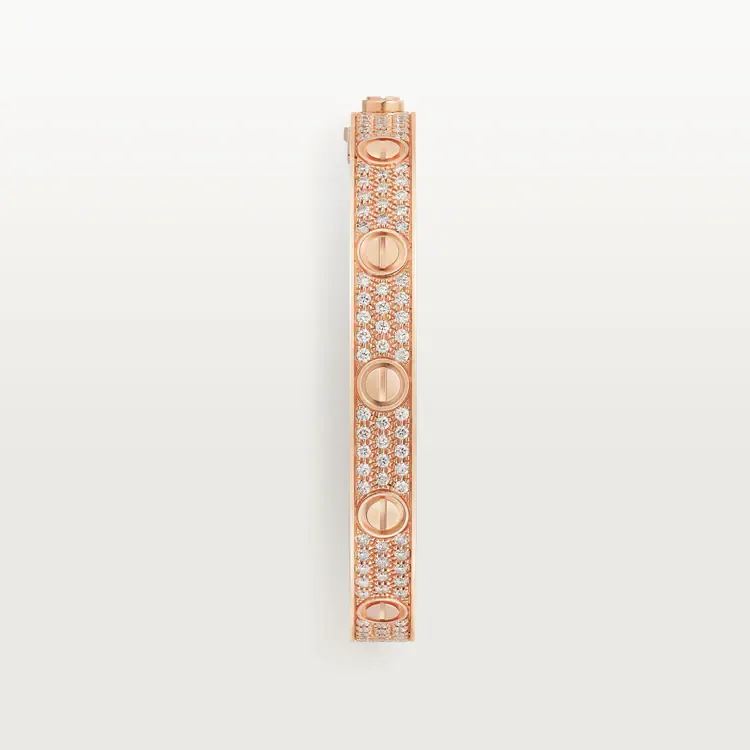 LOVE BRACELET, DIAMOND-PAVED