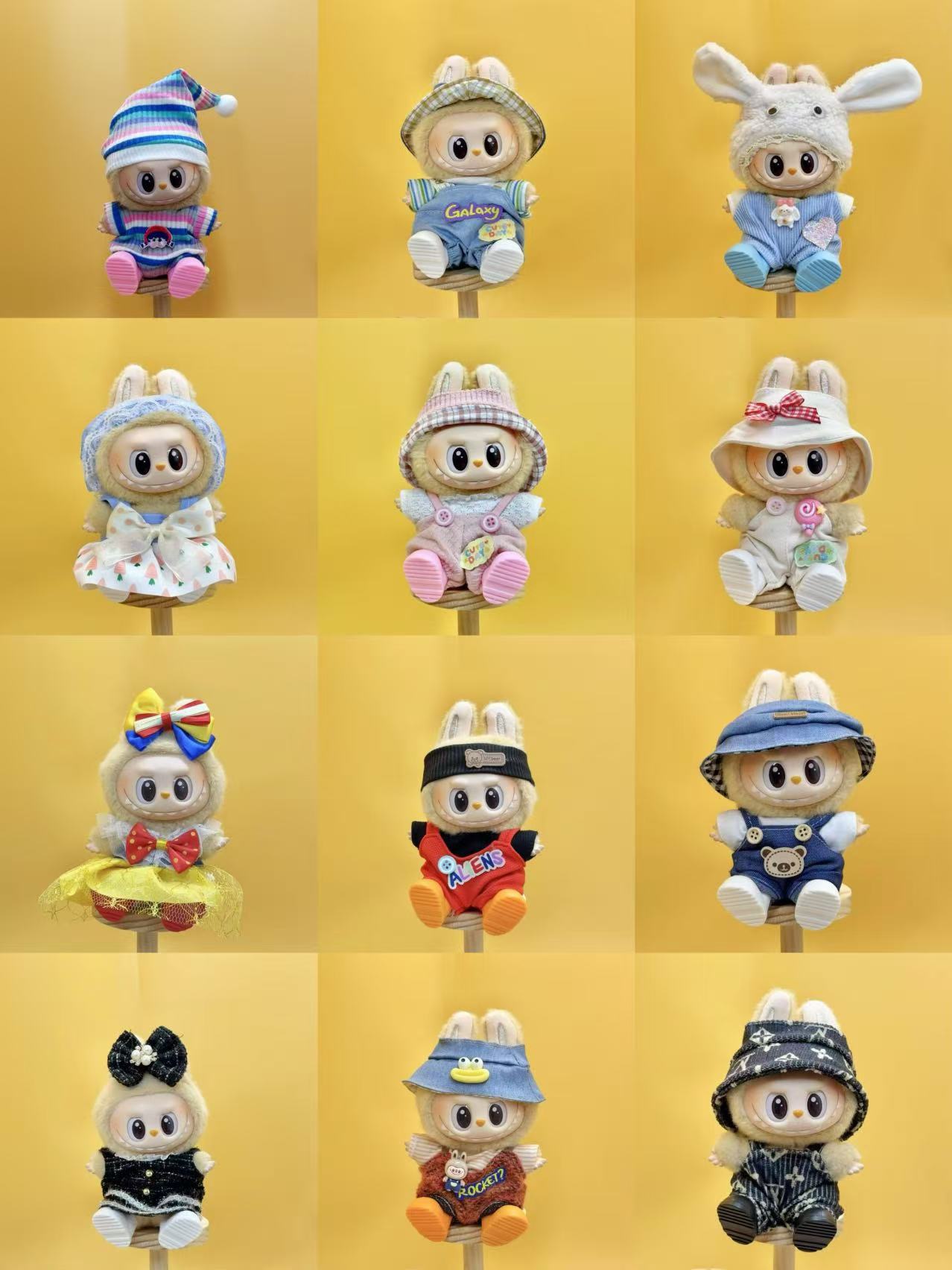 Labubu Brand Co-Branded Styles - 1 Random (Doll + Clothing)