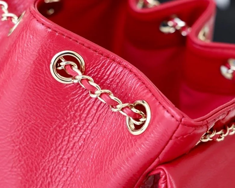 Chanel Backpack Red For Women 7 in/18cm