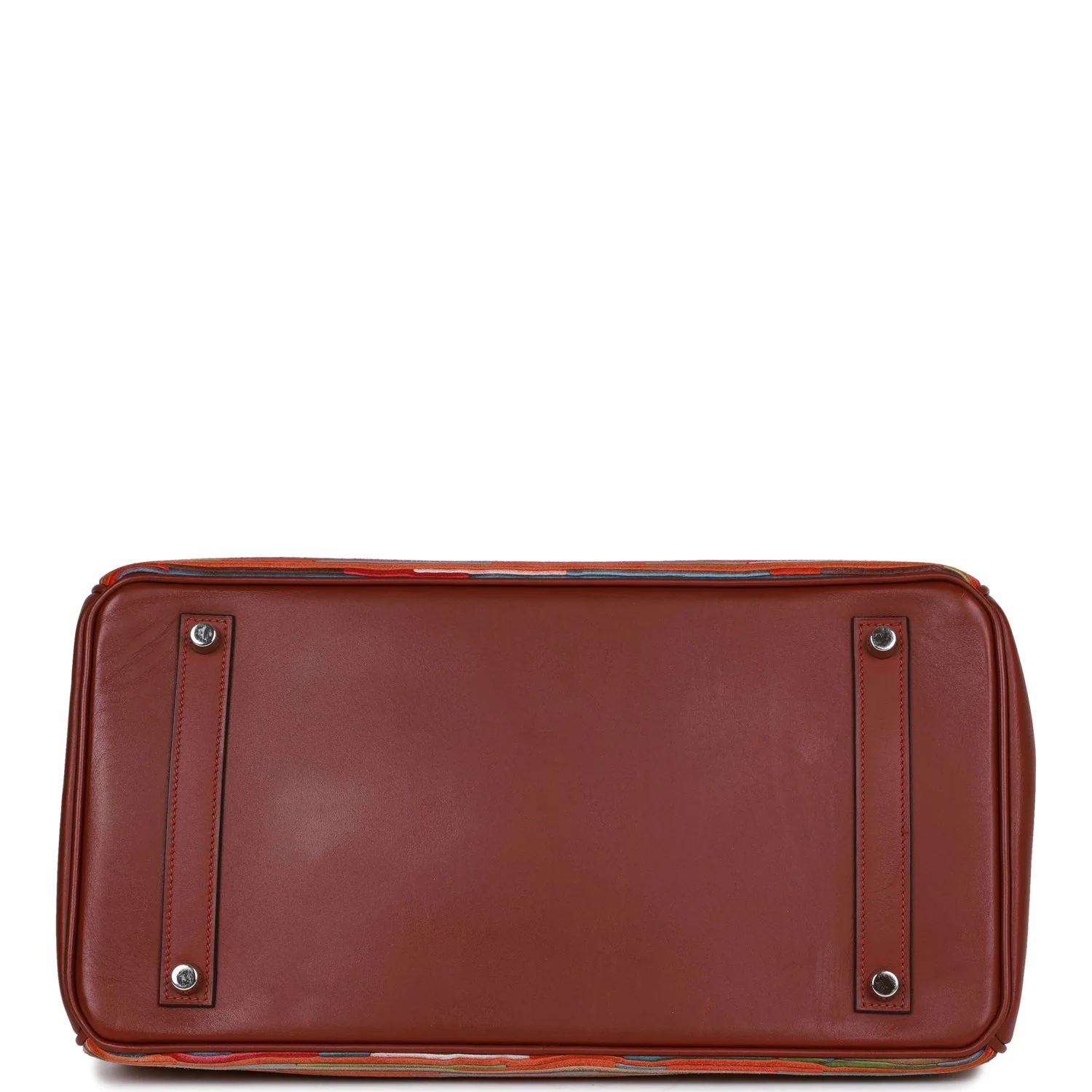 Pre-owned Hermes Birkin 35 Vibrato Rouge H Boxcalf Palladium Hardware