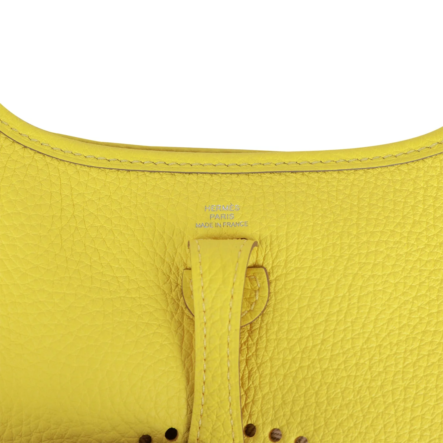 Hermes Evelyne TPM Lime Clemence Palladium Hardware