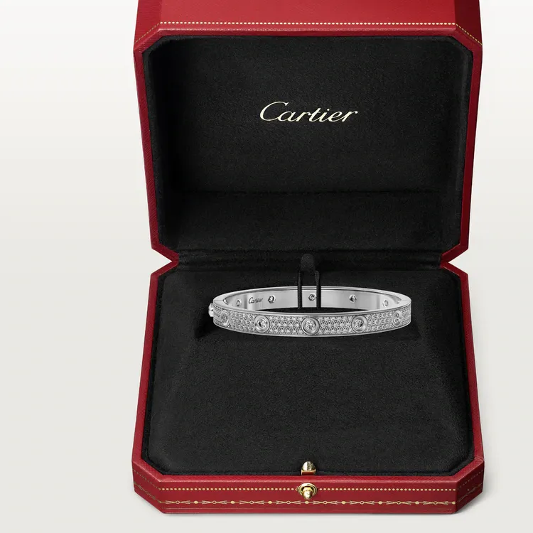 LOVE BRACELET, DIAMOND-PAVED