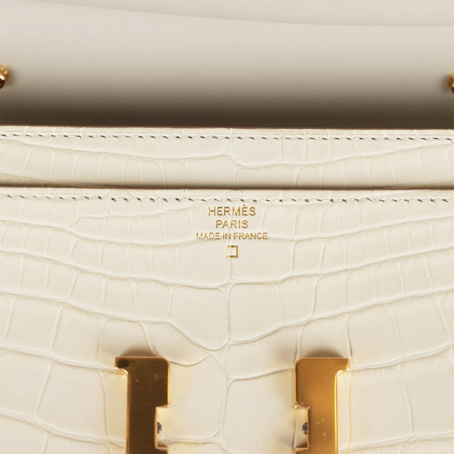 Hermes Constance Wallet To Go Beton Matte Alligator Gold Hardware