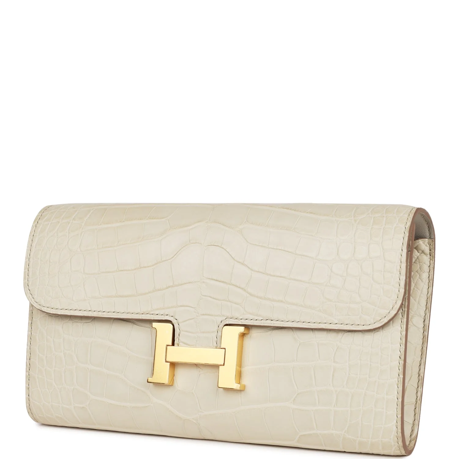 Hermes Constance Wallet To Go Beton Matte Alligator Gold Hardware