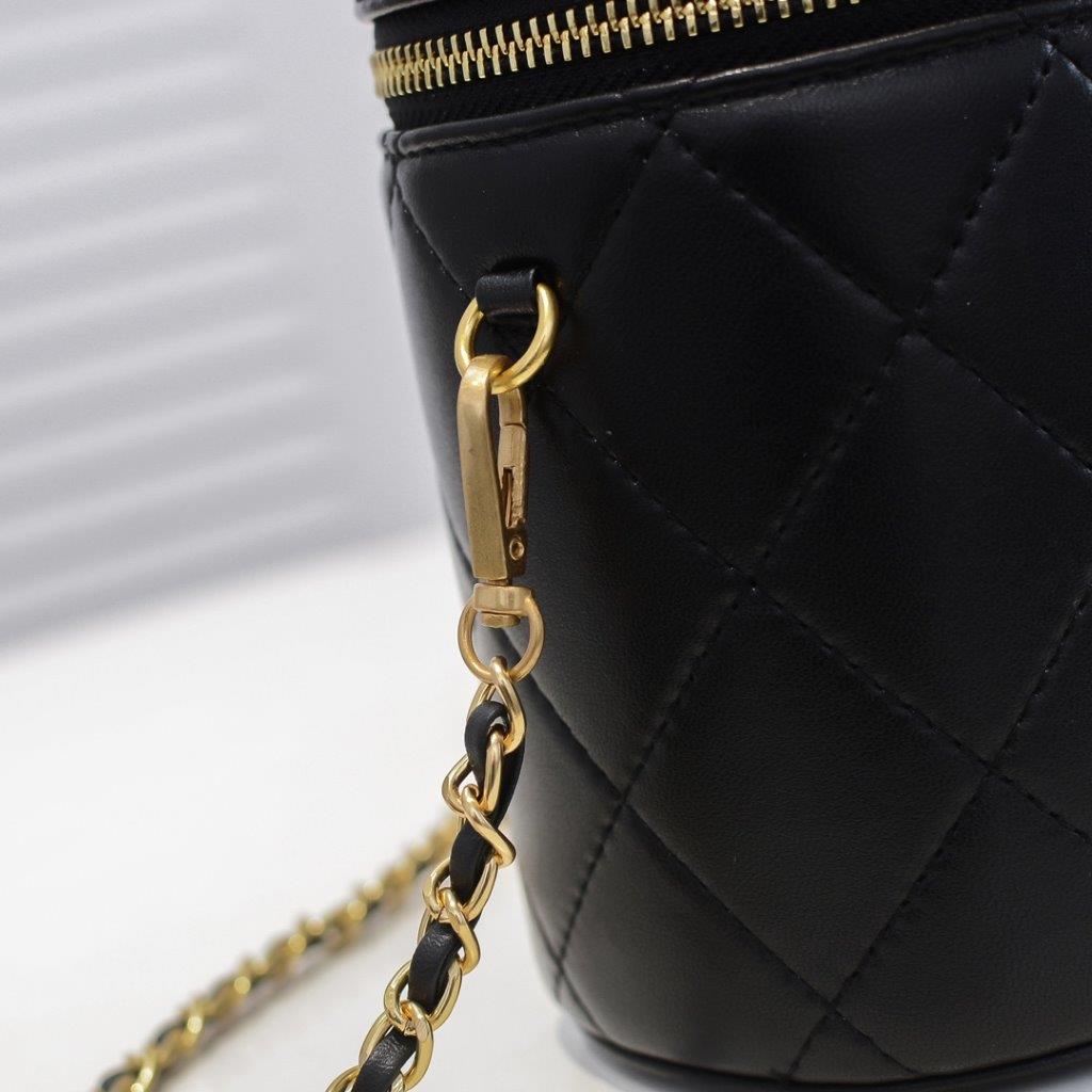 Chanel limited edition small bucket bag - black