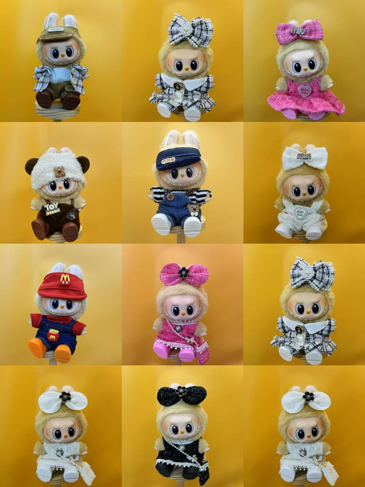 Labubu Brand Co-Branded Styles - 1 Random (Doll + Clothing)