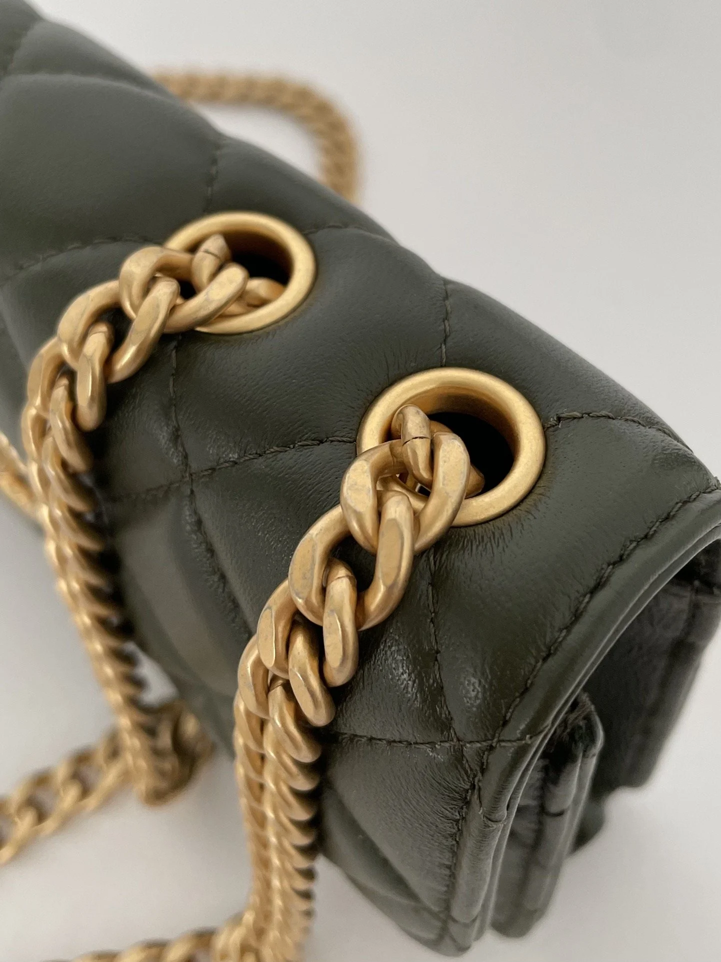 Chanel Wallet With Strap Dark Green For Women, Women’s Bags 6.7in/17cm