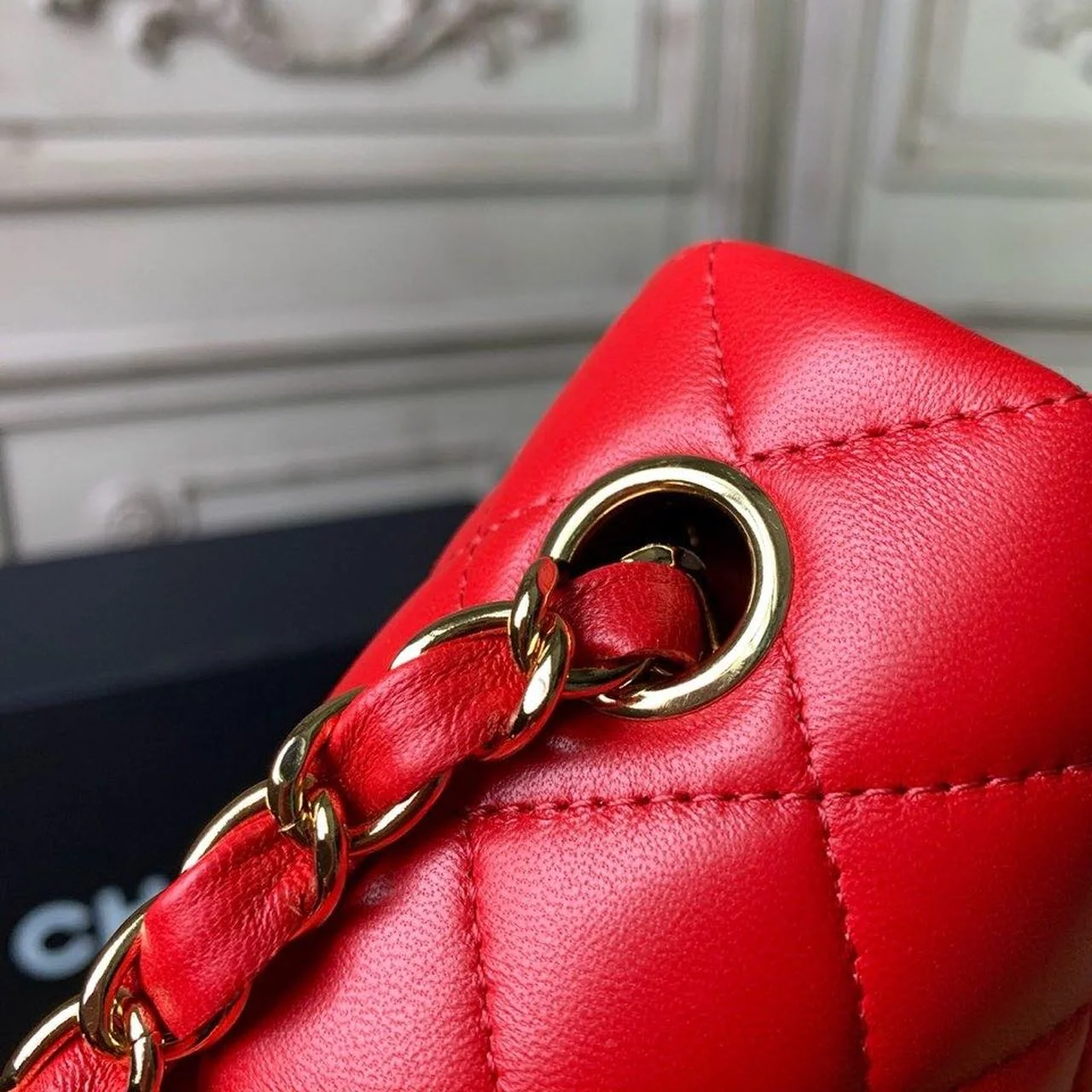 Chanel Mini Flap Bag Red For Women, Women’s Bags, Women’s Bag, Shoulder And Crossbody 7.8in/20cm A69900