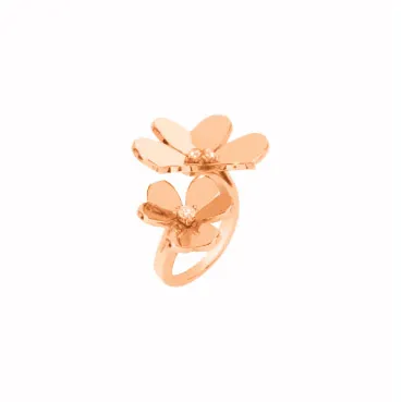Frivole Between the Finger ring rose gold, Diamond