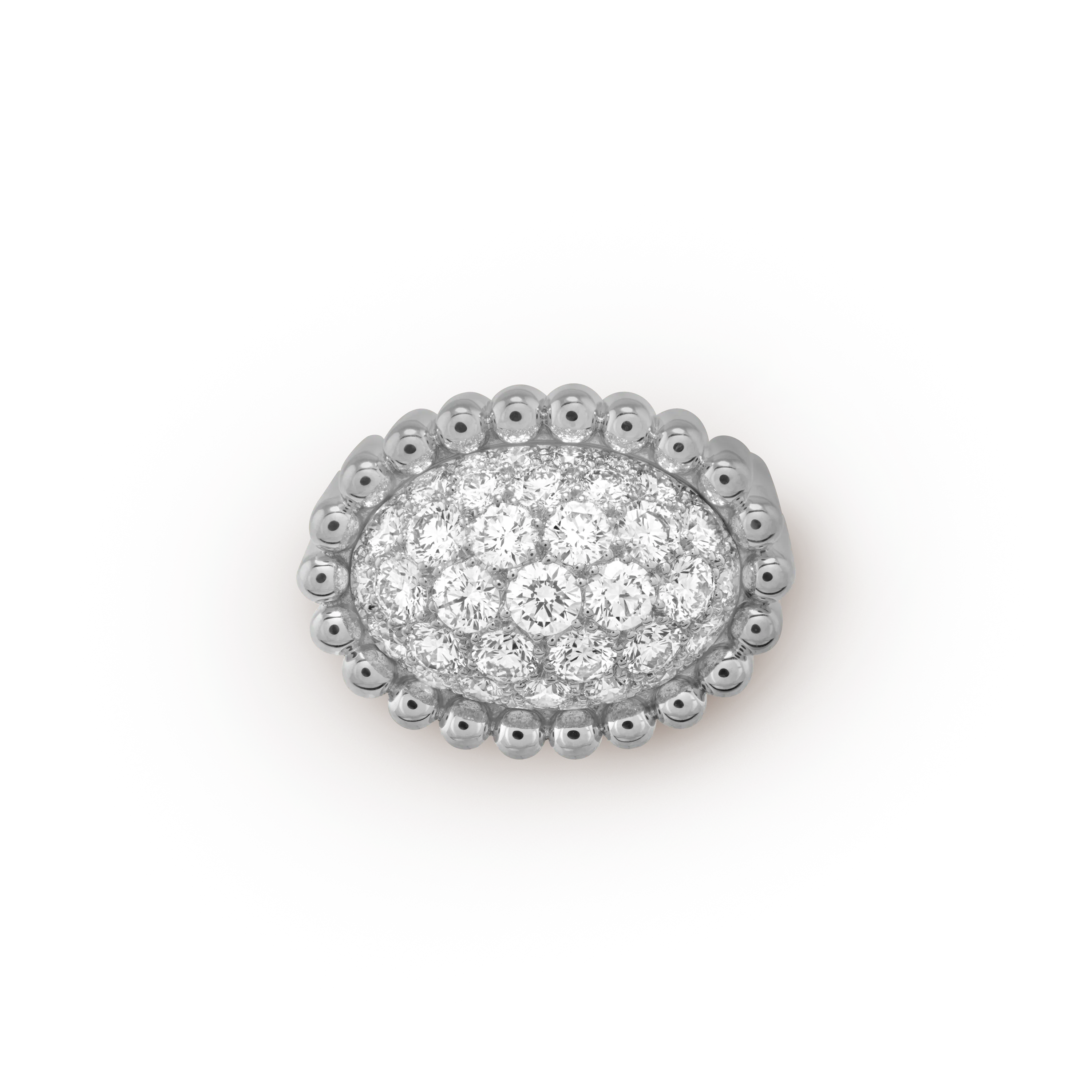 Perlée diamonds pavé ring