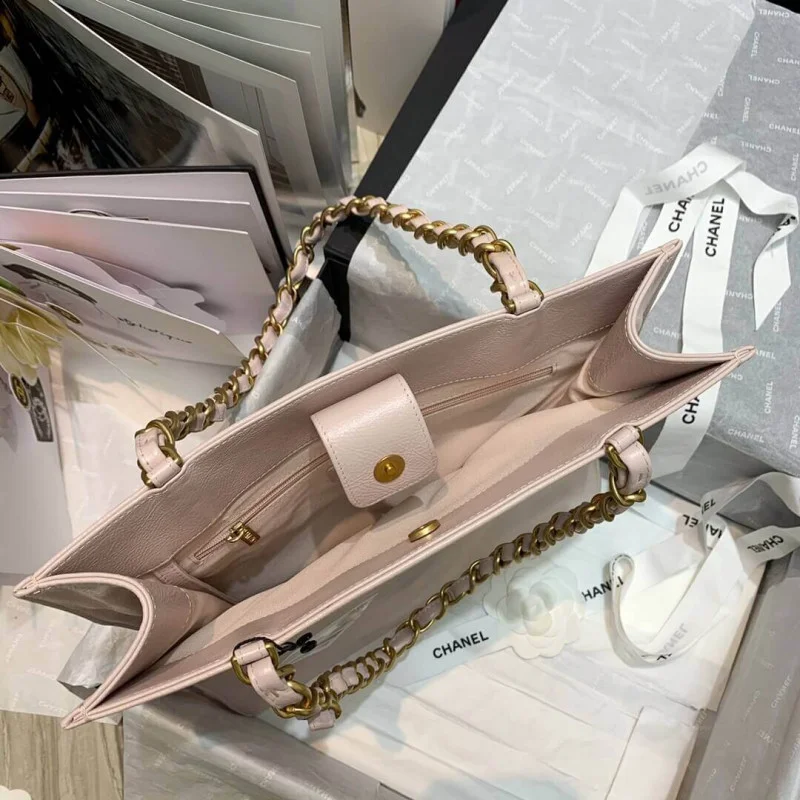 Chanel Shiny Aged Calfskin Shopping Bag As1945