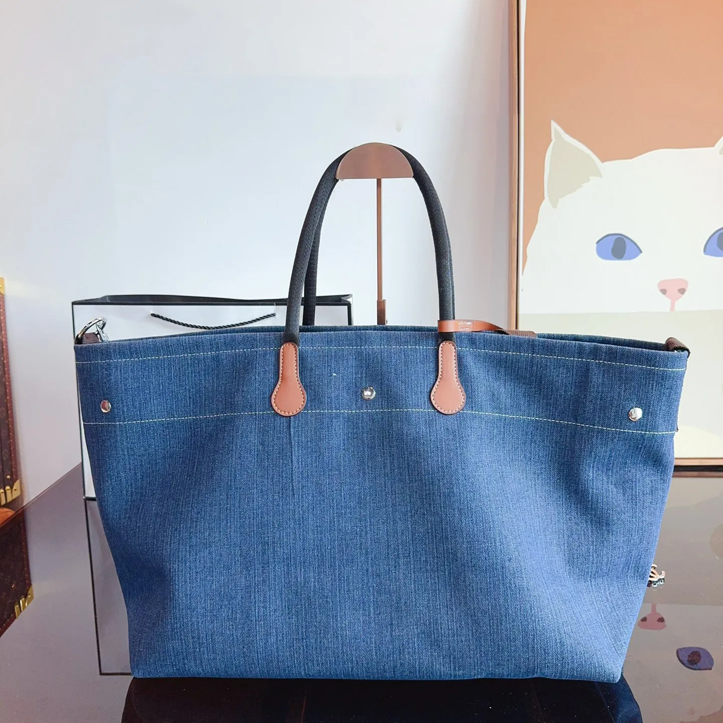 Large Deauville Shopping Tote Bag