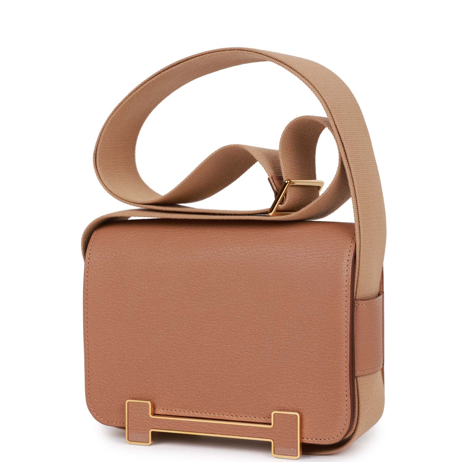 Hermes Geta Quebracho and Chai Chevre Gold Hardware