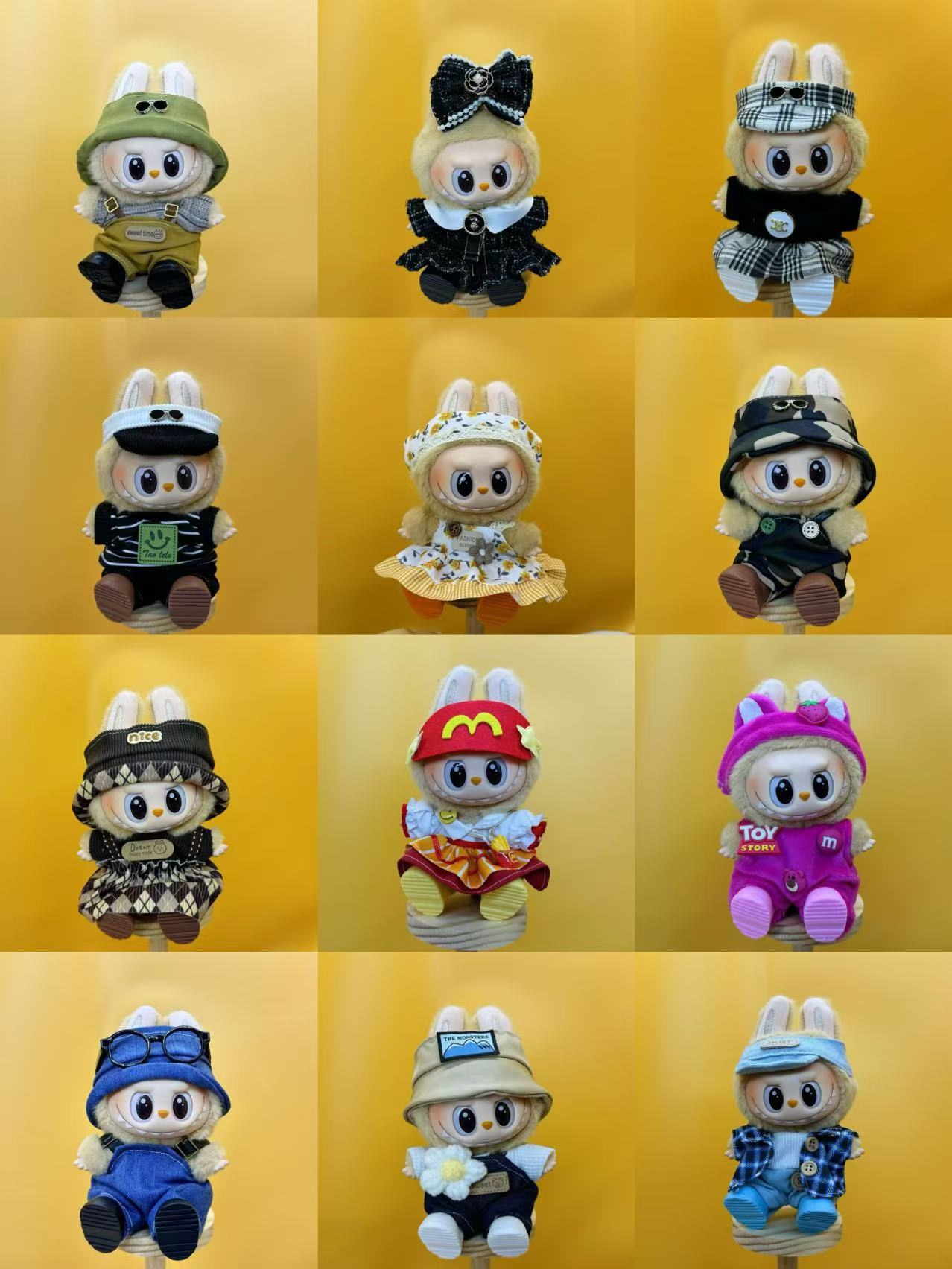 Labubu Brand Co-Branded Styles - 1 Random (Doll + Clothing)