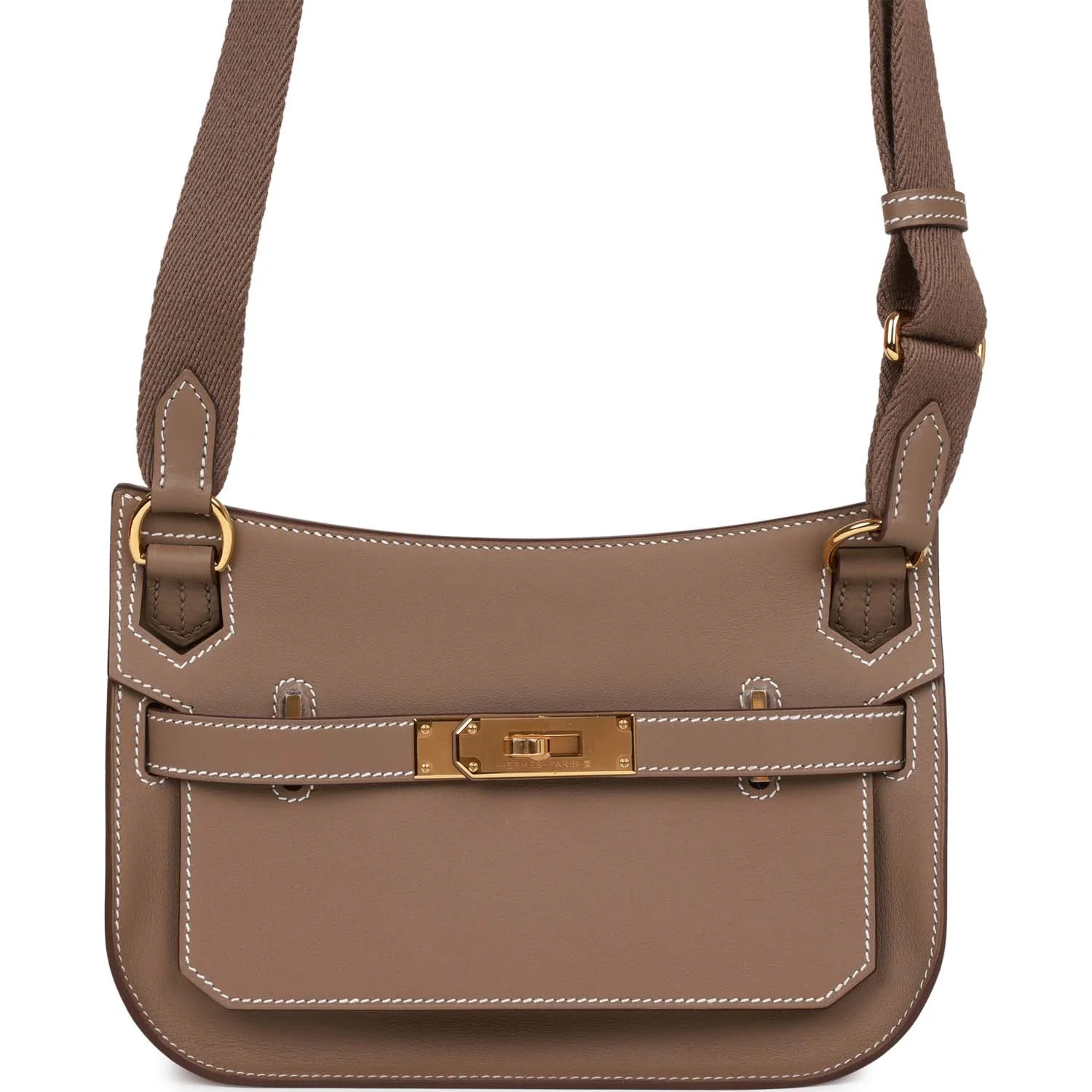 Hermes Jypsiere Mini Etoupe Swift Gold Hardware