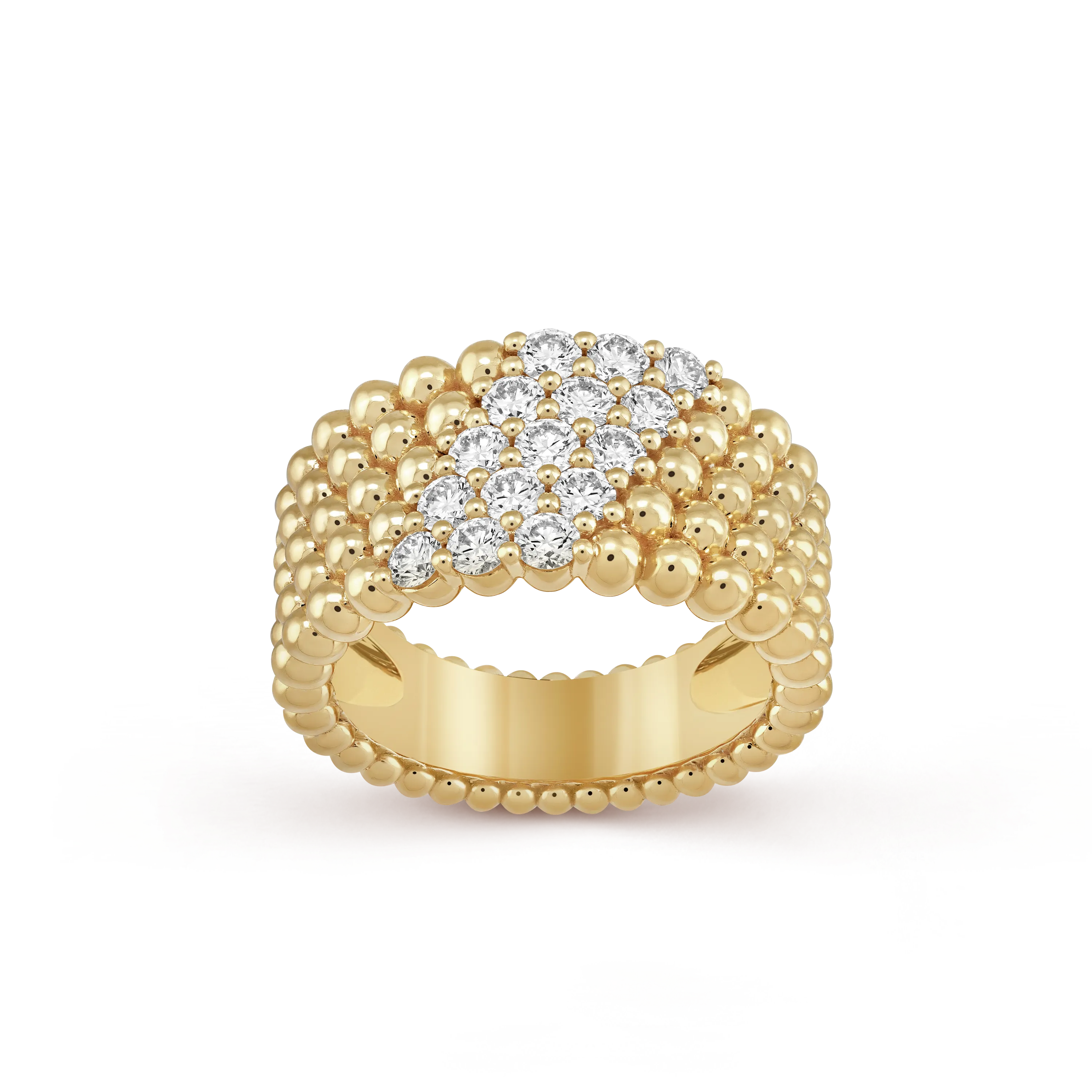 Perlée diamonds ring