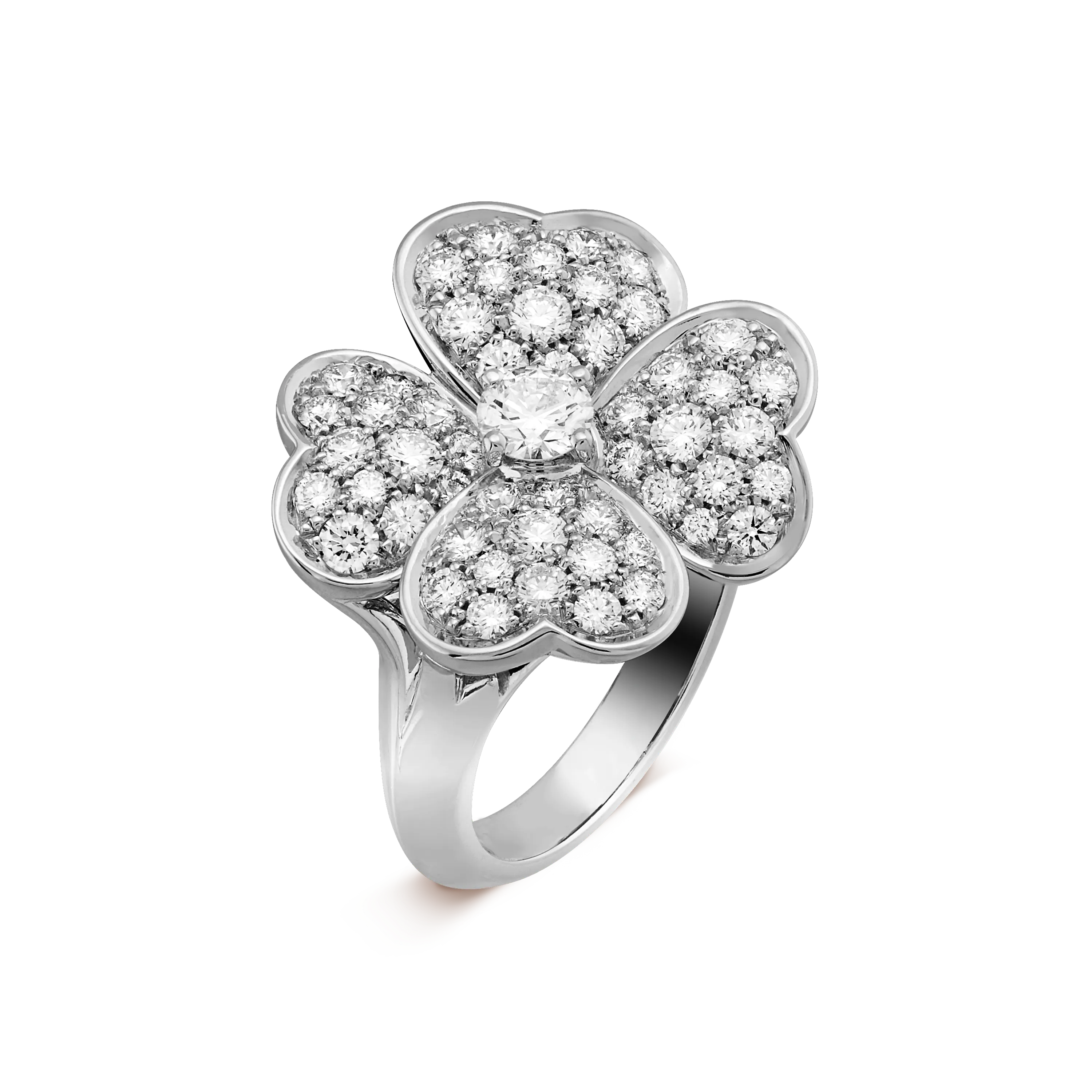 Cosmos medium model ring  white gold, Diamond