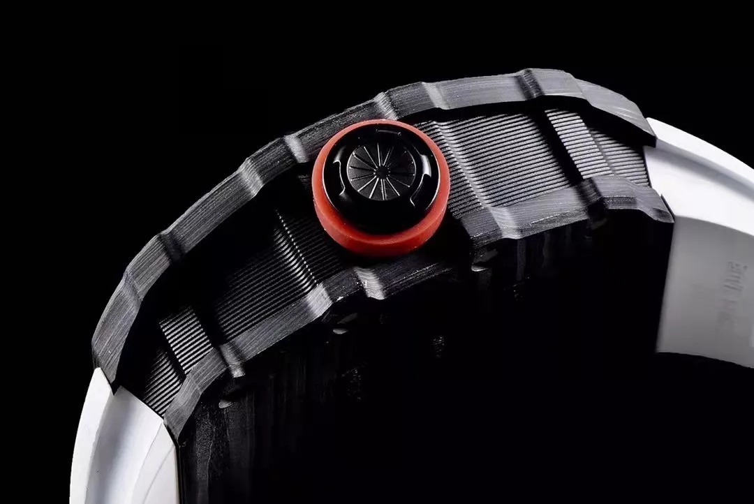 RM 35-01 Black Bezel Blue Dial White Rubber Strap KV RUML3