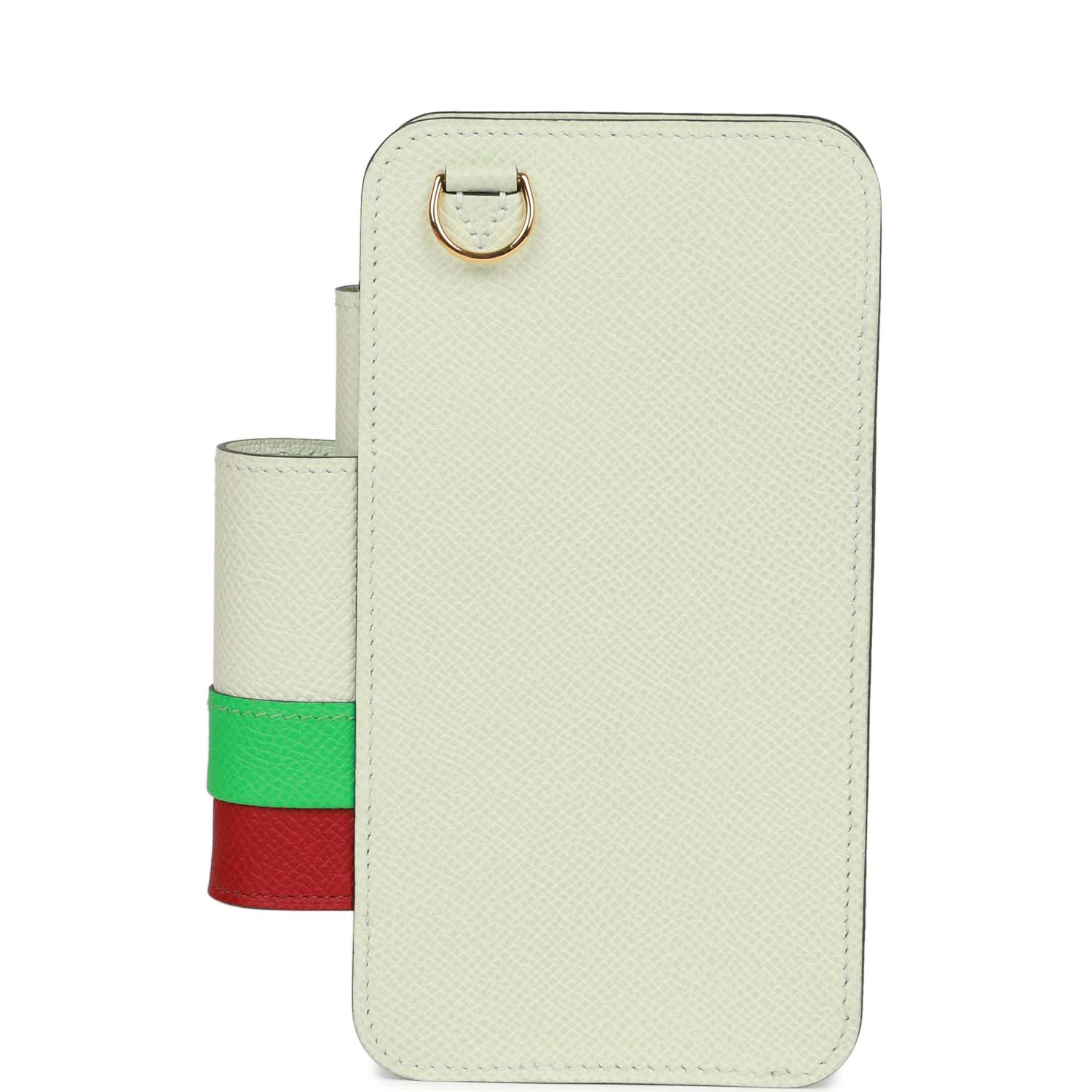 Hermes HermesWay Telephone Crossbody Vert Fizz, Vert Comics and Rubis Epsom Gold Hardware