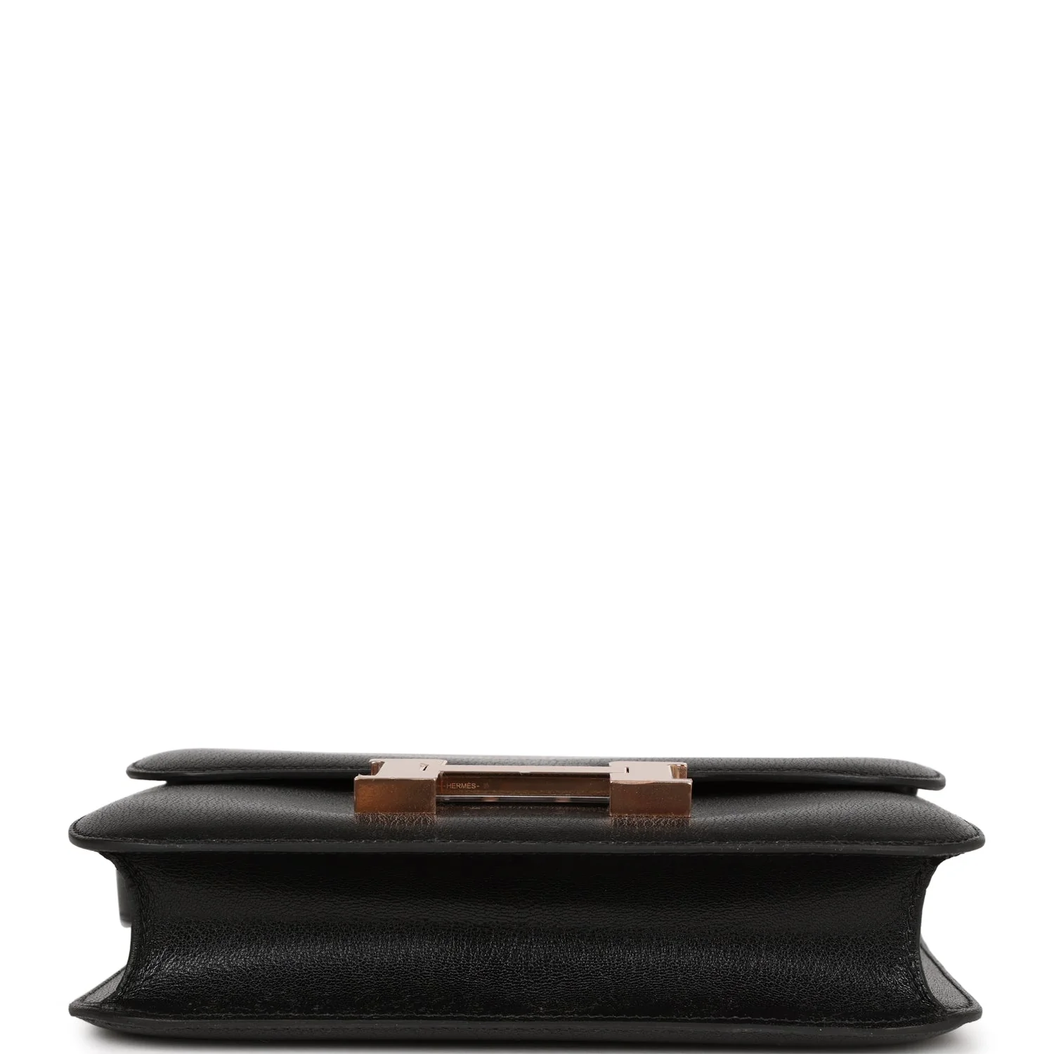 Hermes Constance 1-24 Black Chevre Chamkila Rose Gold Hardware