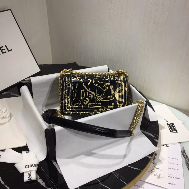 Chanel Small Boy Chanel Handbag A67085 Gold