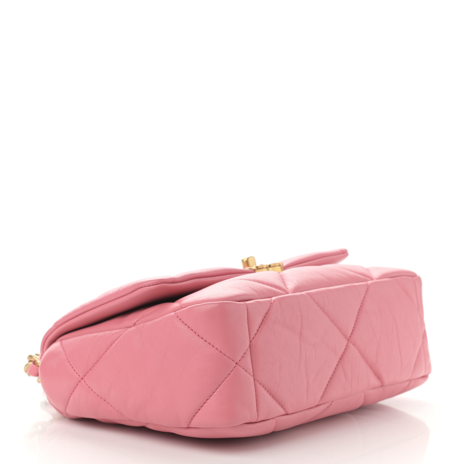 Lambskin Quilted Medium Chanel 19 Flap Light Pink