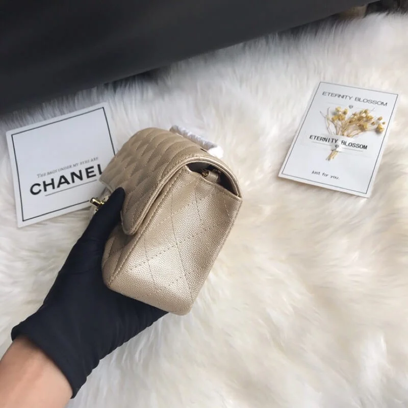Chanel Caviar Calfskin 20Cm Class-Flap Bag 1116