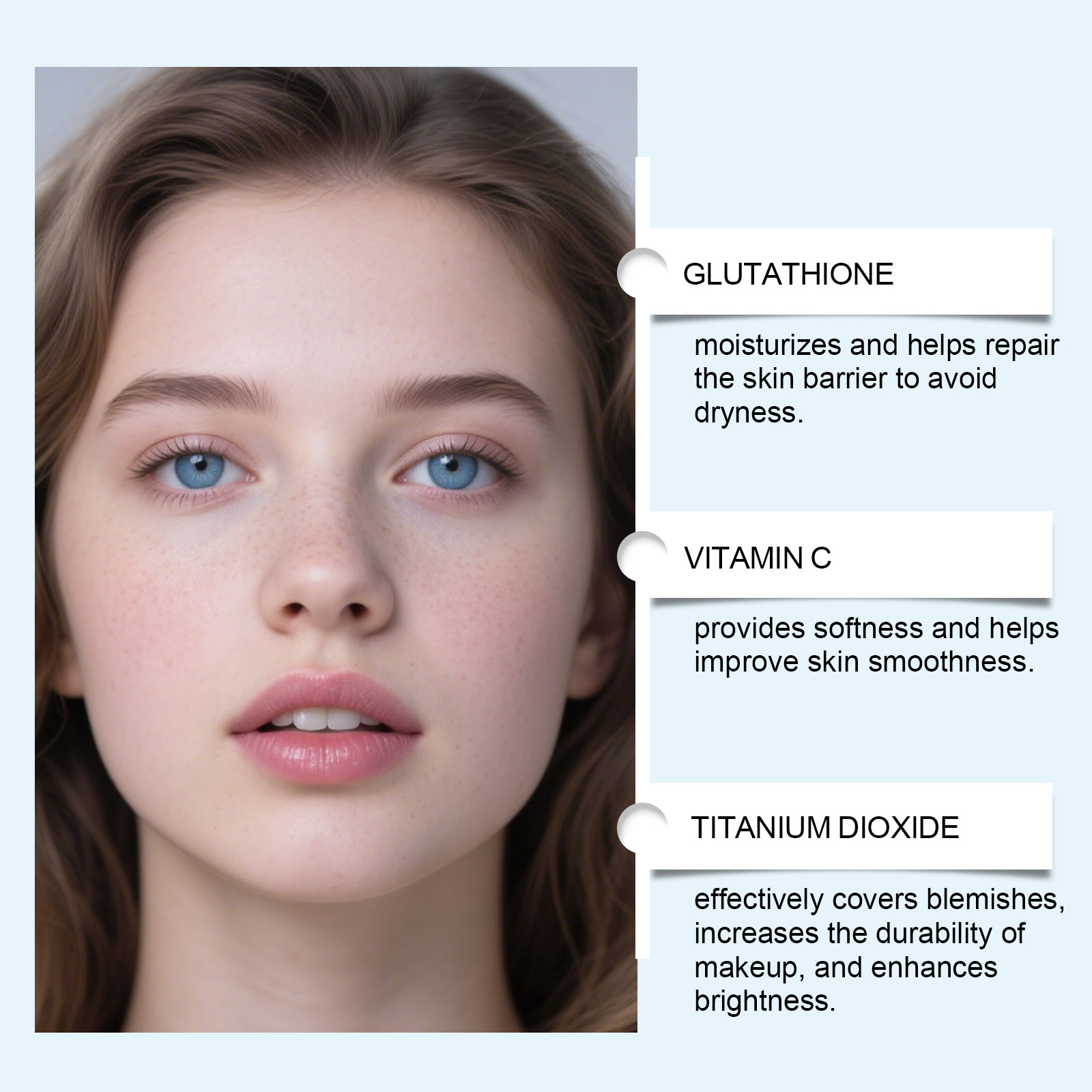 Zephoco dark skin matte concealer air cushion natural base makeup light and docile without card lines concealer matte air cushion