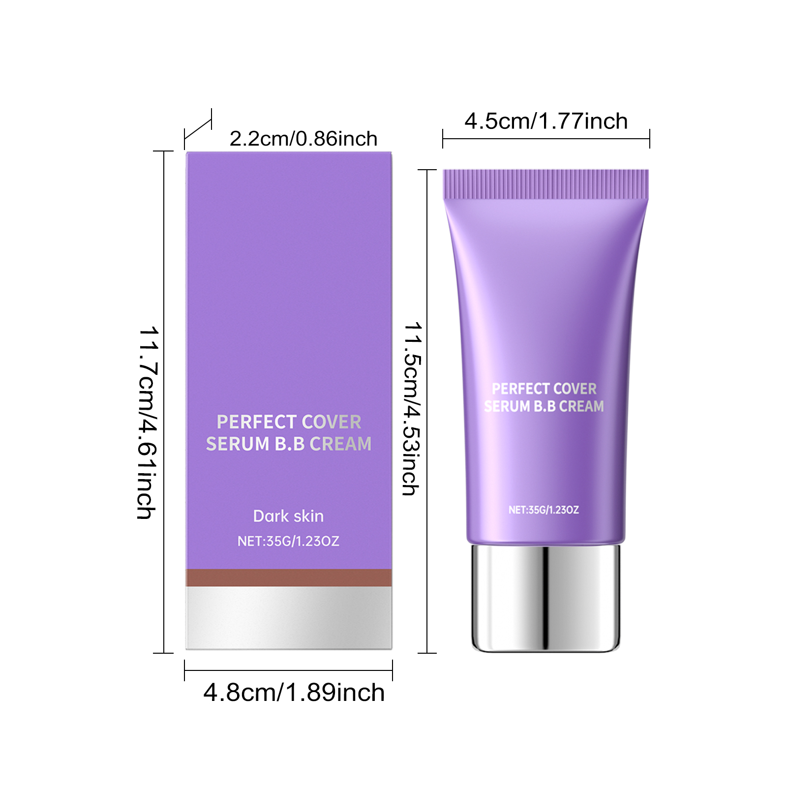 AMZ Deep Skin Moisturizing Essence BB Cream Natural Light Makeup Moisturizing Skin Matte Clear Oily Skin Dry Skin BB Cream