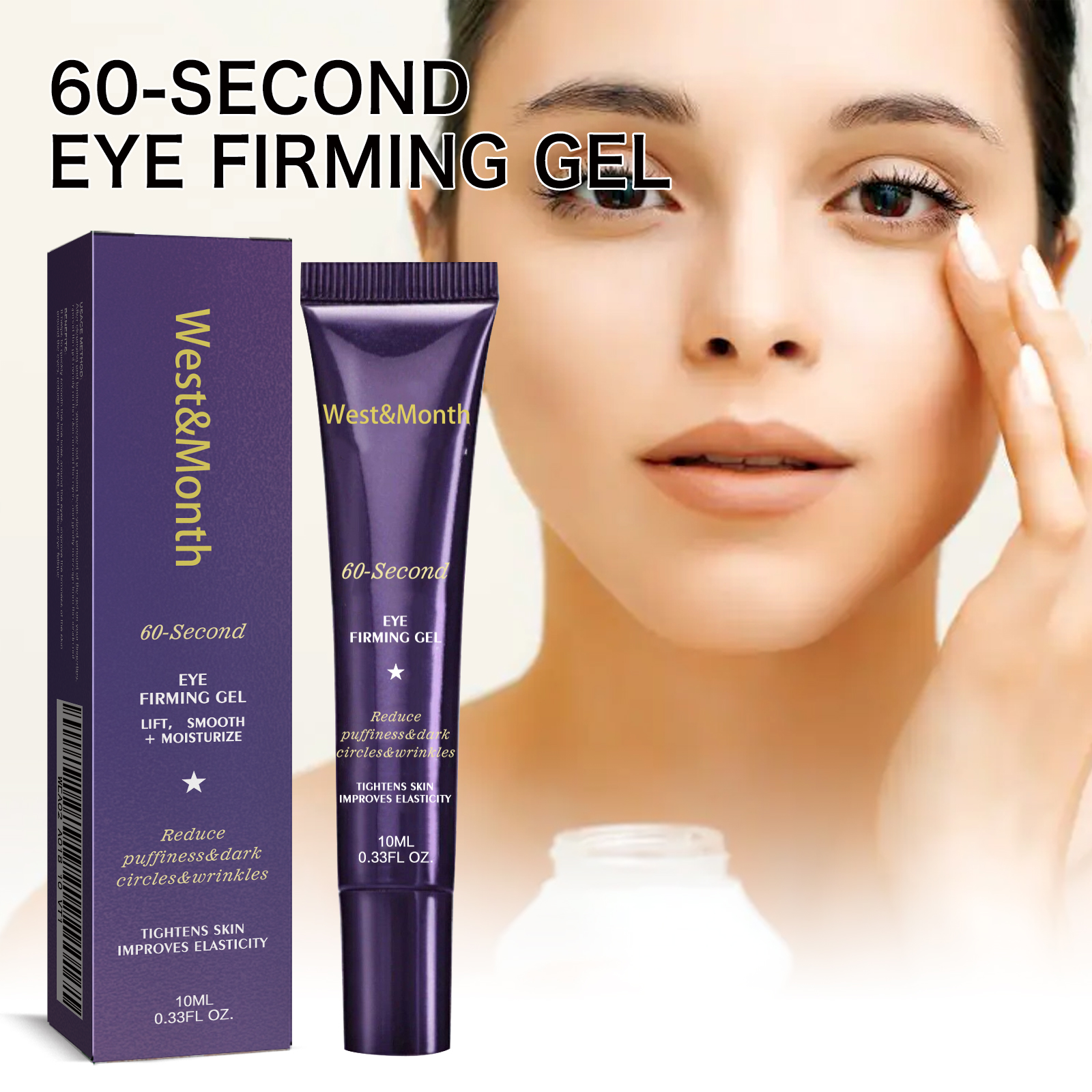 West Month Eye Firming Gel reduces fine lines and eye bags, hydrates and tightens eye skin