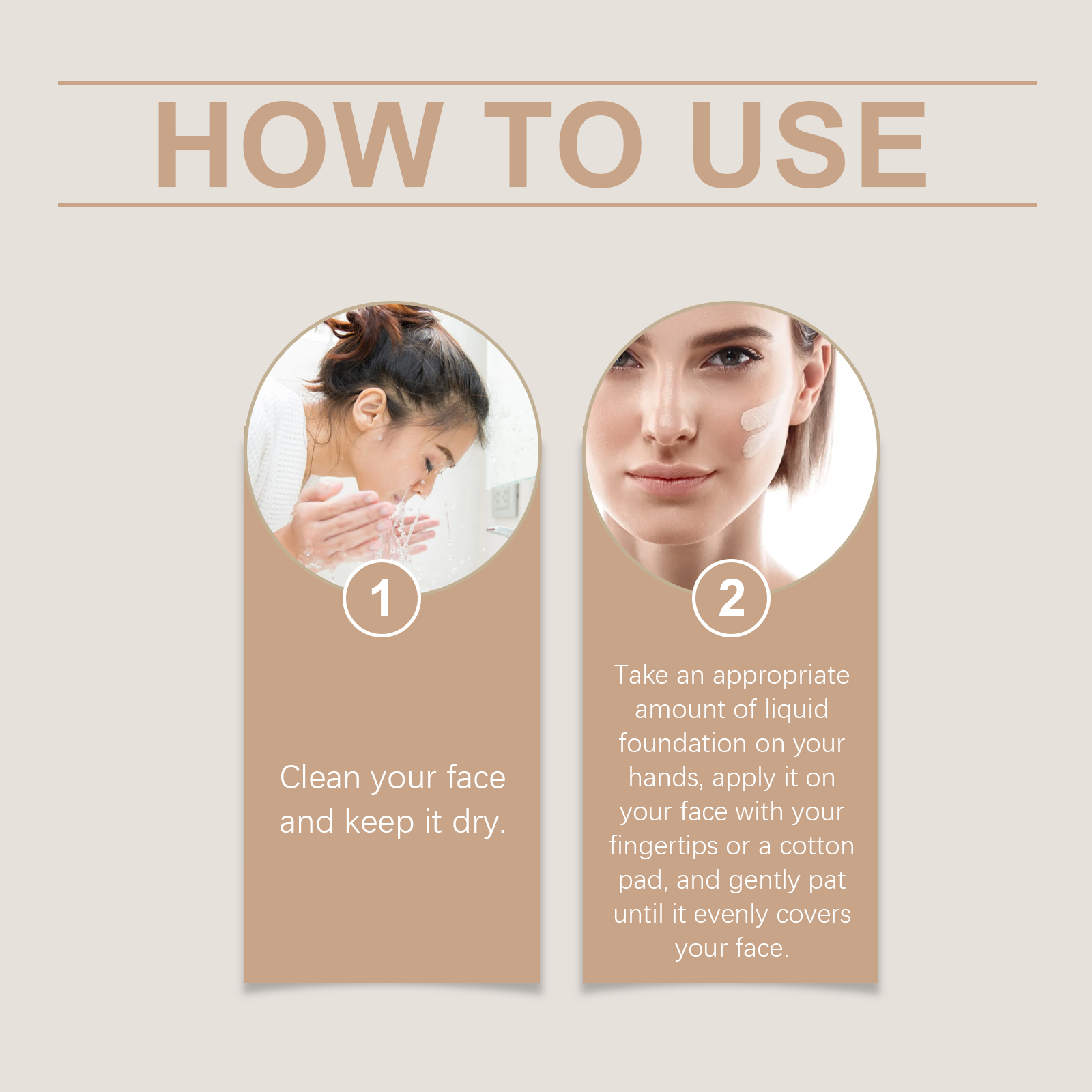 Jaysuing Protective Concealer Foundation Easily create a natural skin tone concealer moisturizing long-lasting makeup