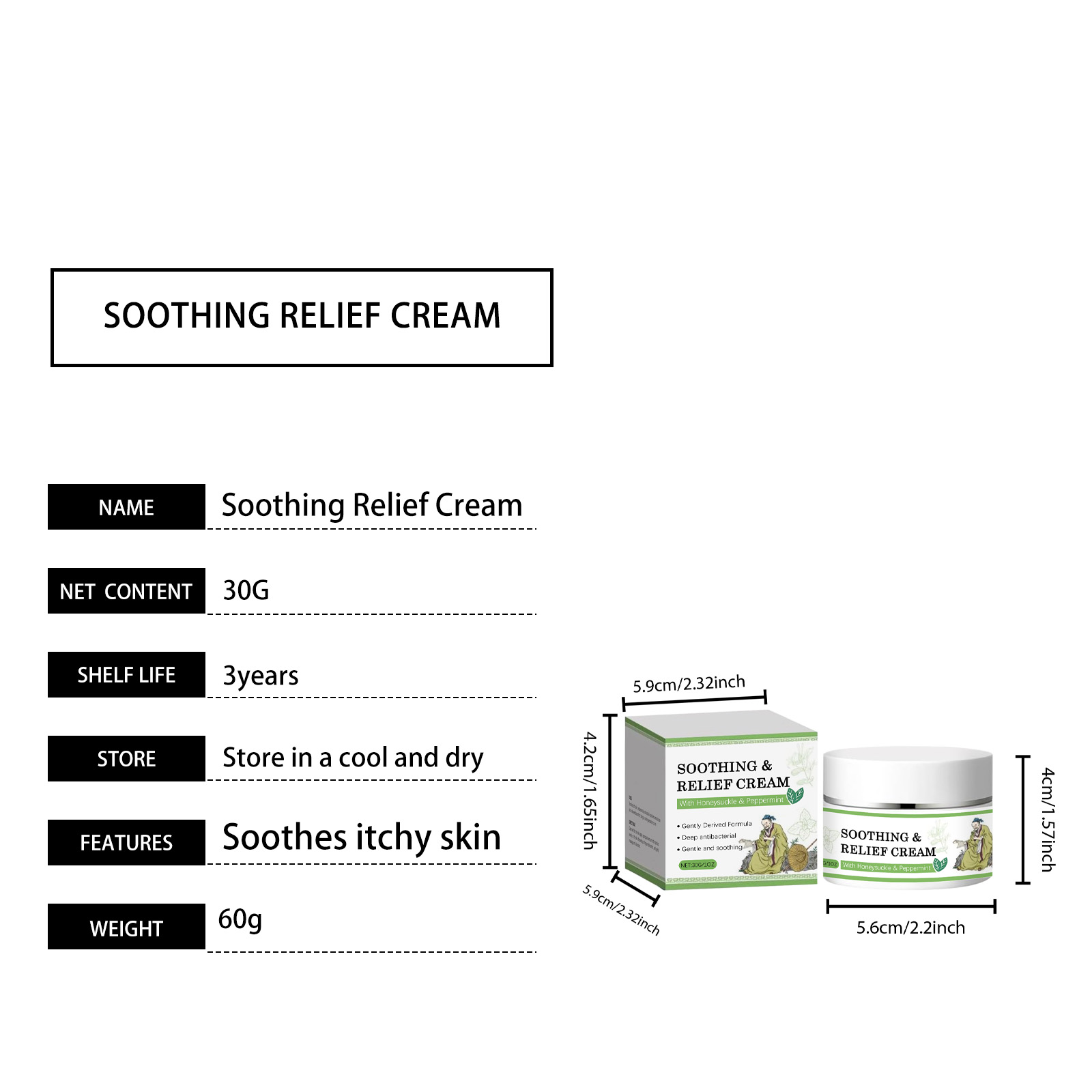 AMZ Herbal Skin Care Moisturizing Cream Gentle ingredient plant extract body skin moisturizing smear comfortable care cream