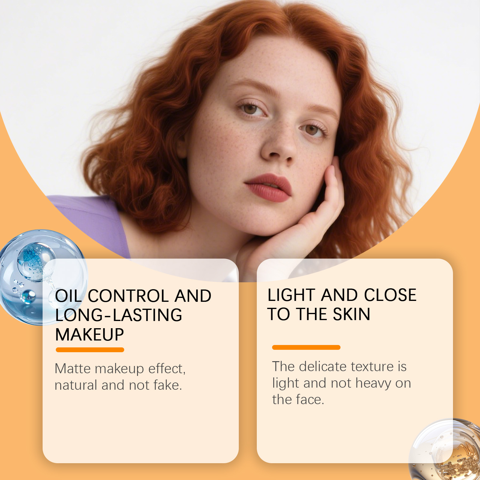 Viareline Matte Setting Powder Lightweight Soft Focus Pores Clear Fit Base Makeup Soft Mist Setting Powder