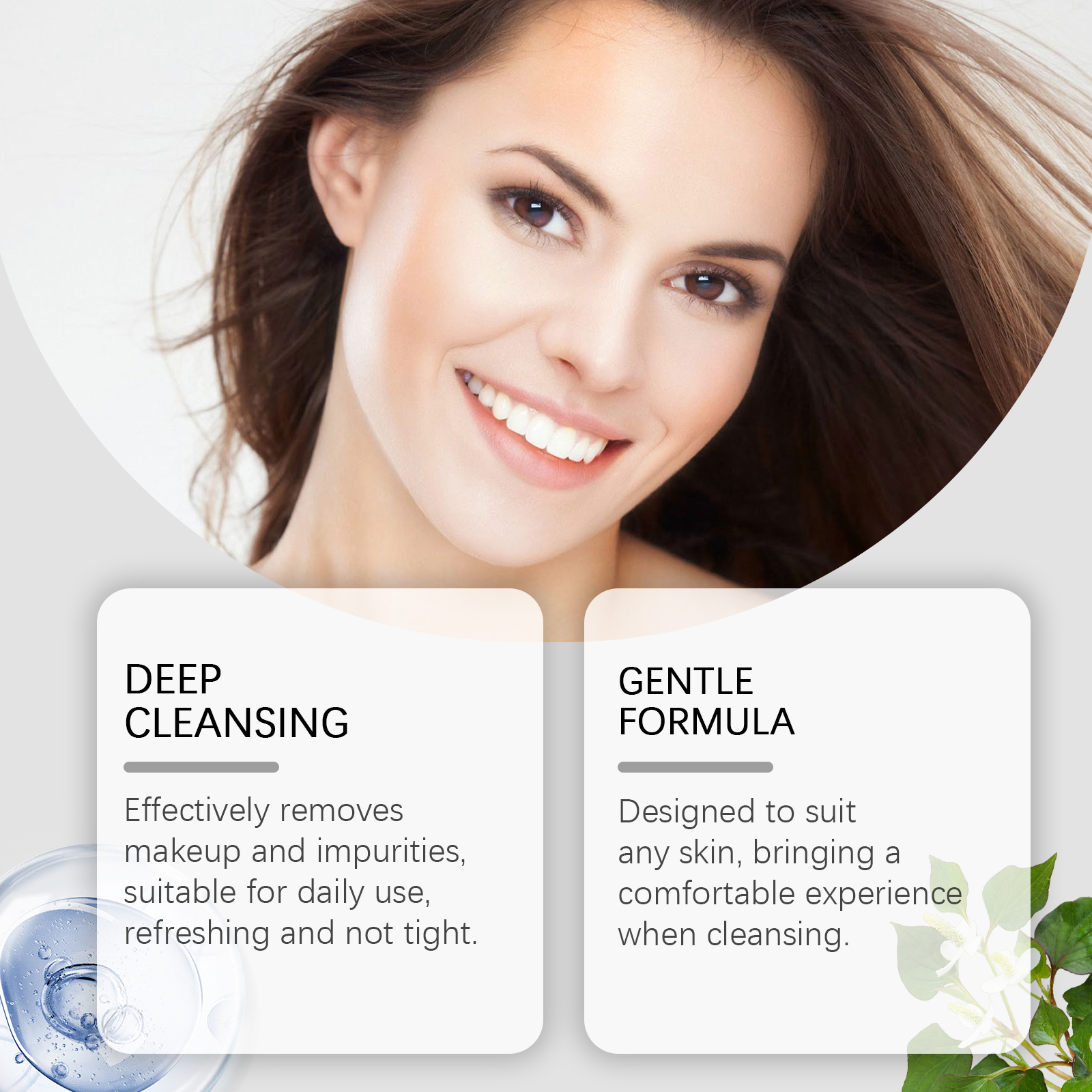 Hoygi Cleansing Oil Gentle facial cleansing oil for eyes and lips, easy to emulsify, refreshing and clean without tightness