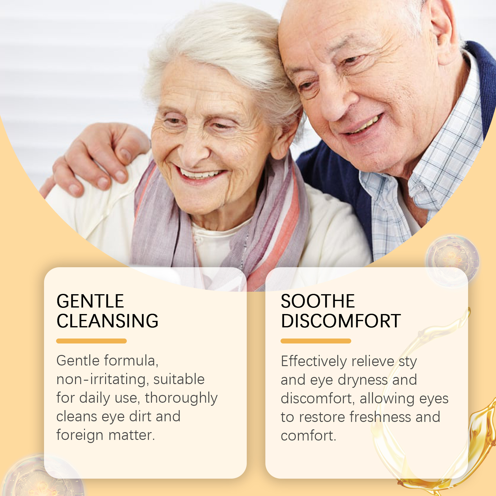 Ximonth eye care solution gentle moisturizing eye cleansing eye protection eye care solution